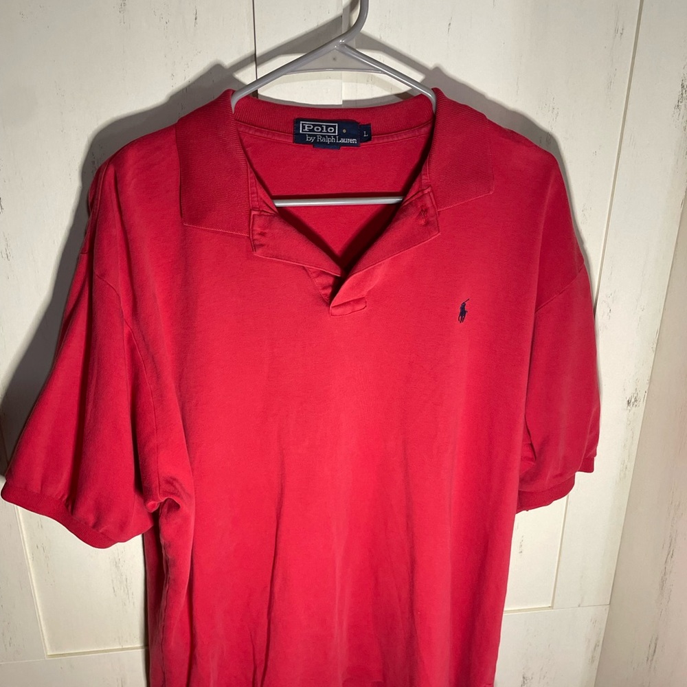 Polo by Ralph Lauren Men's Red short sleeve Shirt size large